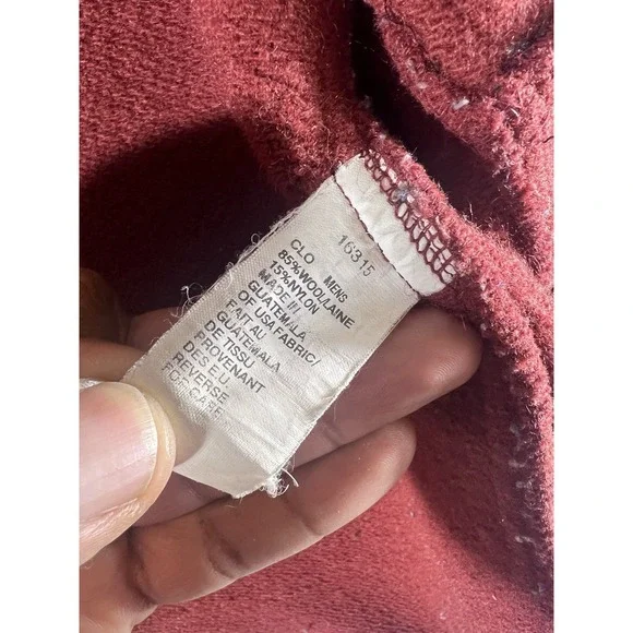 Vintage Woolrich Wool Zip Up Vest Mens Large Hunting Fishing Outdoors Red - Picture 5 of 7